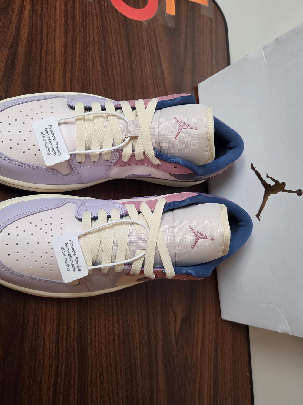 Brand New Air Jordan Low Retro - Pastel Lavender & Pink Women's Sneakers - Picture 3 of 8